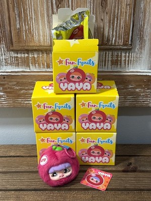 YAYA Fun Fruit Plush Pendant Blind Box Sealed - Lot of 4 blind plus 1 confirmed