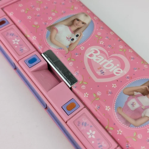 Vintage Barbie Pencil Case with Magnetic Lid, Pop Out Drawers, 90s Stationery - Picture 9 of 10