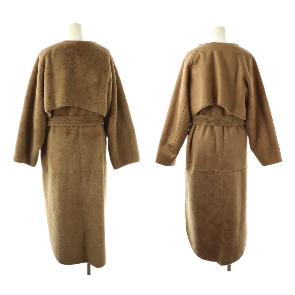 Ameri VINTAGE Shearling Layered Faux Boa Coat Wom… - image 2