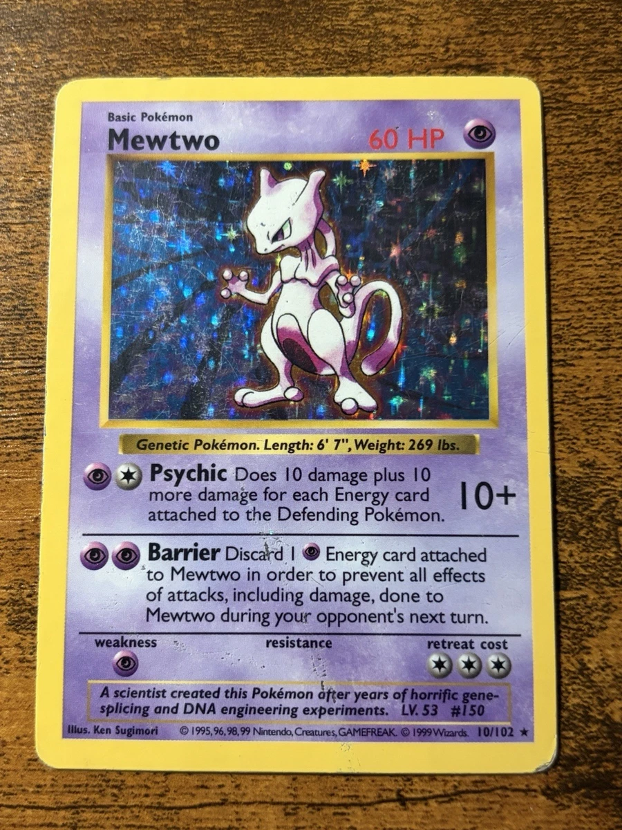Mewtwo 010/102 Base Set (Shadowless) for sale | eBay