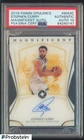 Stephen Curry Signed 2019-20 Panini Opulence Magnificent 43/49 PSA/DNA 10 AUTO