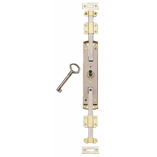 Serrure de meuble espagnolette droite pour réparer une porte voilée
