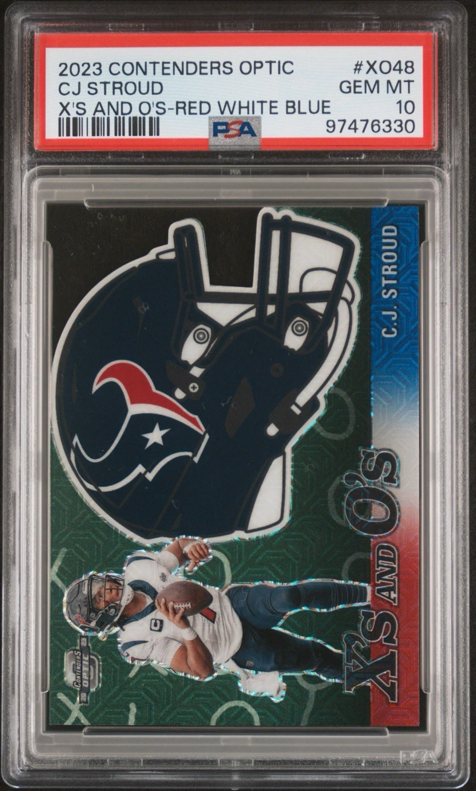CJ Stroud Panini Contenders Optic Xs and Os #XO48 Red White Blue