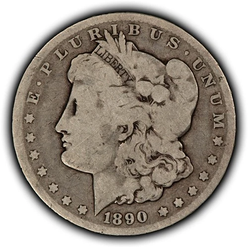 1890-CC $1 Morgan Silver Dollar - VG Key Date Carson City - SKU-B5584