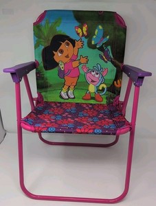 Vintage Y2K Nickelodeon Dora The Explorer Kids Folding Chair 2003 EUC!