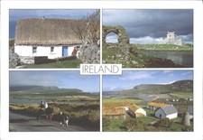 Vintage IRLAND Multi-View Postkarte - Reetged...