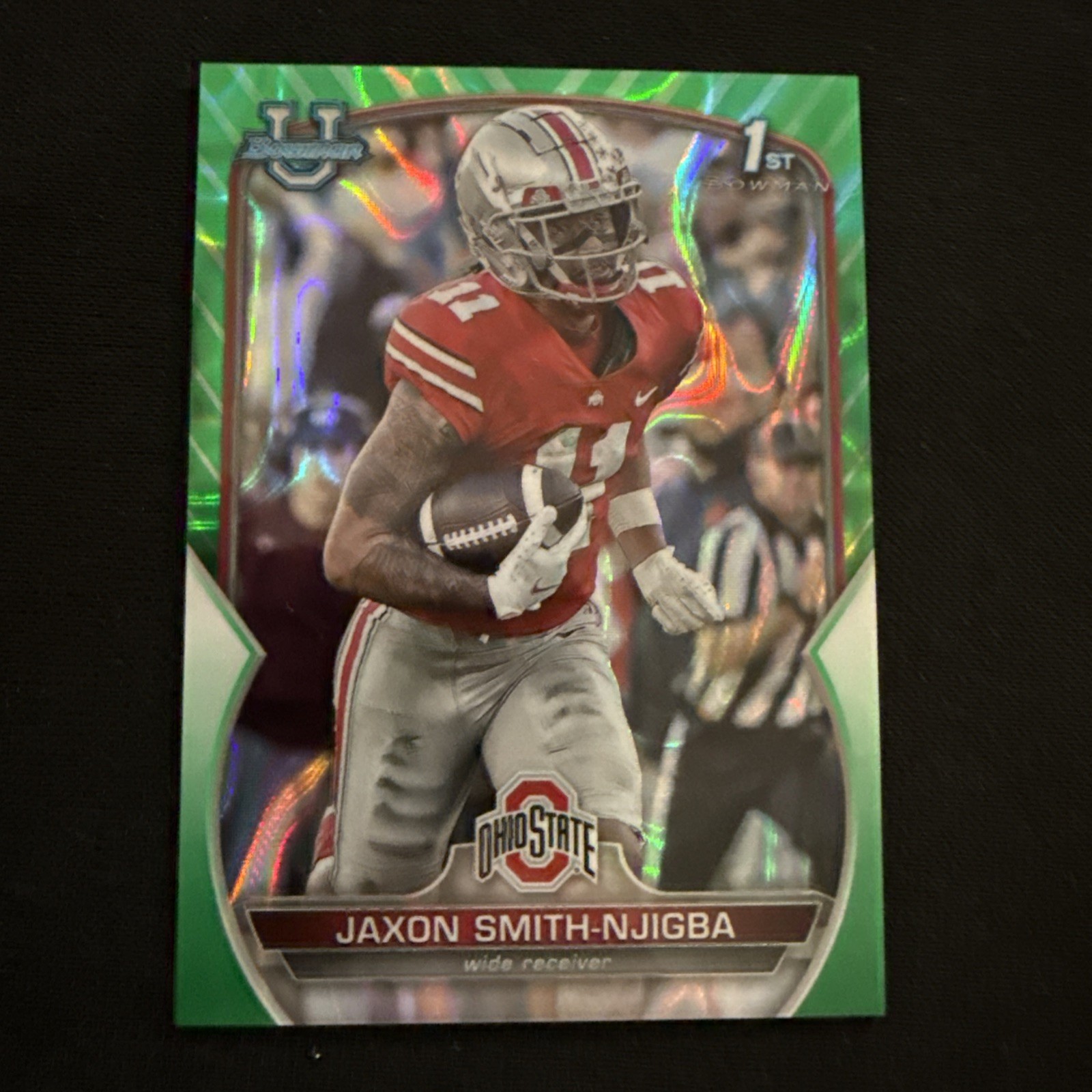 2022 Bowman U Chrome Green Refractor 30/99 Jaxon Smith-Njigba #78