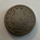 1911 Liberty Head V Nickel 5C "With Cents" Philadelphia — photo 1
