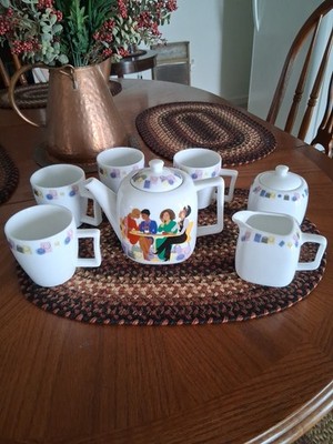 Ty Wilson Our Own Image Alaska Momma Teapot Set & Creamer / Suger
