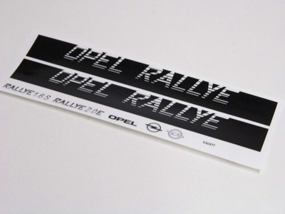 DECAL AUFKLEBERBOGEN ''OPEL RALLYE'' 1:10 FÜR KADETT C COUPE RALLYE # 80040