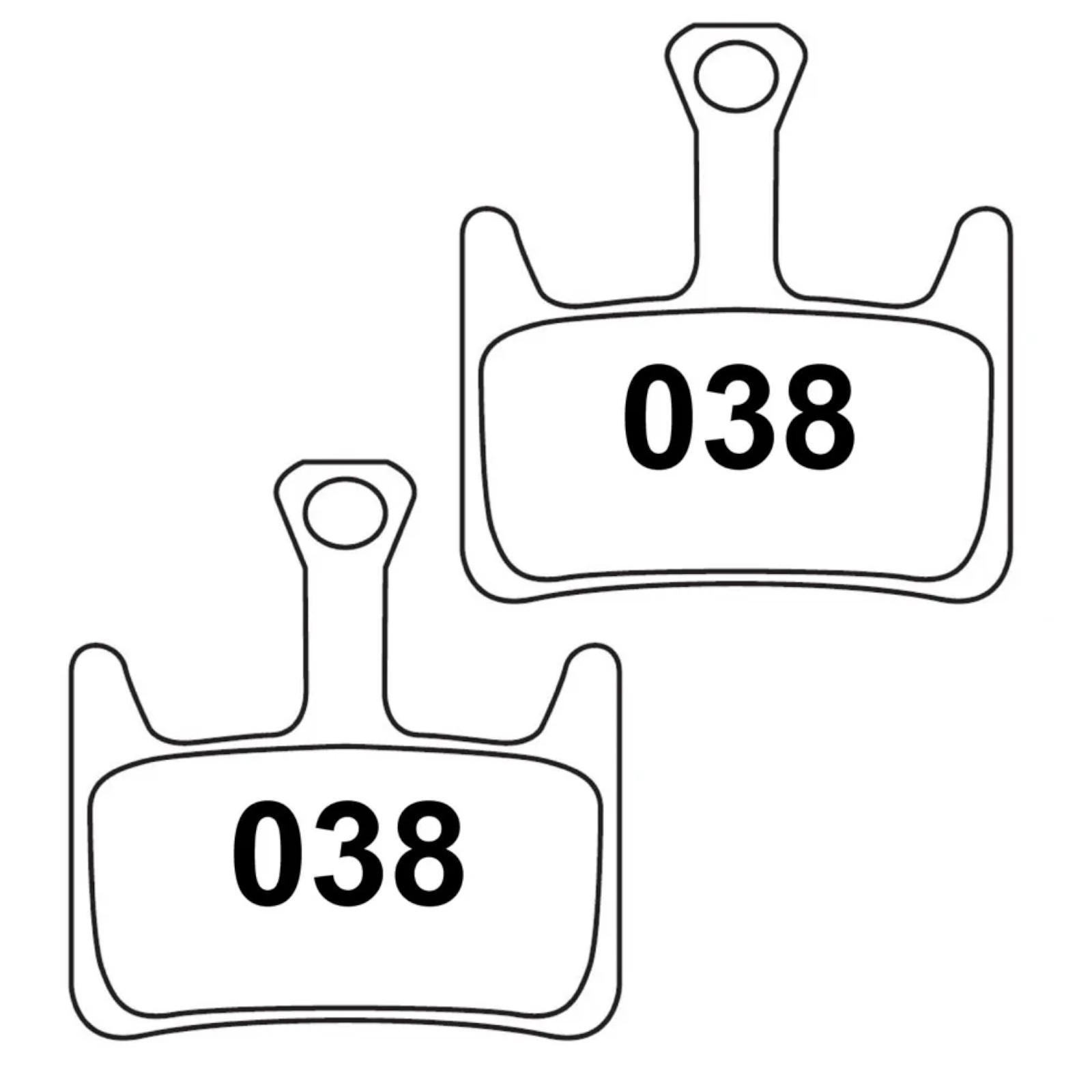 Replacement Brake Pads RWD R038 Sintered for Hayes Prime ProExpert