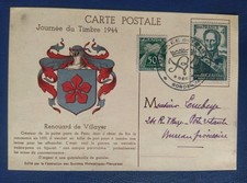 Carte Premier Jour Journé du Timbre N° 662 Bordeaux 1944