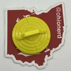 Vintage TMNT Movie Star Don Trash Lid Shield Yellow Variant Part Accessory Rare