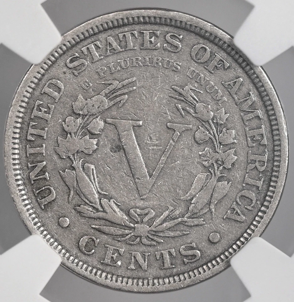 1884  5C  LIBERTY V NICKEL   NGC F12    #8404747-018 - Image 3 of 4