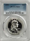 1959 PROOF FRANKLIN PCGS PR66, LIGHT FROSTED OBV & REV, NO SPOTS OR UGLY TONING
