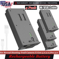 Rechargeable Battery for Tactacam Reveal Trail Camera X Gen 3.0, 2.0, Pro 3.0