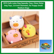 3PCS Safe Latex Squeaky Dog Chew Toys, 2.8-Inch, Ideal for Puppies Small Dogs