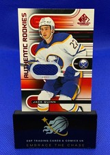 2022-23 Upper Deck Sp Game Used Jack Quinn Jersey Red Authentic Rookie #52