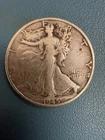 1945 Walking Liberty Half Dollar 90% Silver Very Good to Fine  #3588