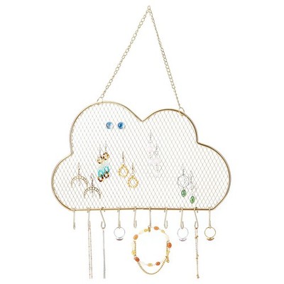 Wall Jewelry Organizer, Stud Earring Holder Hanging Necklace Bracelet Display