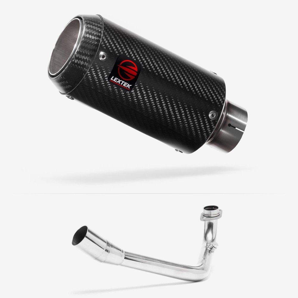 Lextek CP8C Full Carbon Exhaust System 150mm for Lexmoto Pegasus 300