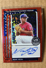 Panini 2026 Stars & Stripes Prizm Noah Vrzal Auto Red Disco #NTS-NV /25