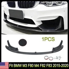 For 2015-20 BMW M3 F80 M4 F82 F83 MP Style Front Splitter Bumper Lip Carbon Look