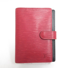 Authentic LOUIS VUITTON Epi Agenda PM Day Planner Notebook Cover S 50303