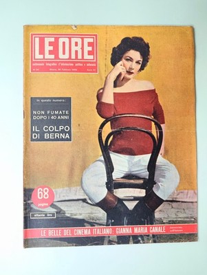 LE ORE 26 FEBRUARY 1955 GIANNA MARIA CANALE-LUCIA BOSE-DOMINGUIN-CHRISTIAN DIOR