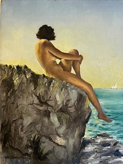 Erotic Masterpiece Art Deco Signed František Zdeněk EBERL (1887 1962) Excellent