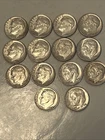 14 Silver Roosevelt Dimes  90 %-  1 Oz Silver Misc Dates . #08-High Grade