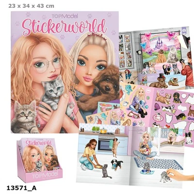 TOPMODEL BY DEPESCHE TOPModel Stickerworld KITTY & DOGGY 13571 Depesche Sticker Buch NEU