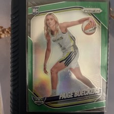 👉 2025 Panini Prizm WNBA Green Prizm Rookie Paige Bueckers #147 Dallas Wings