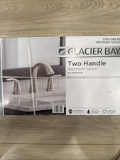 Glacier Bay Irena 8-in Widespread 2-Handle Bathroom Faucet Brushed Nickel