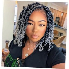 Pre-twisted Passion Twist Hair 10 Inch 8 packs Short Passion Twist Crochet
