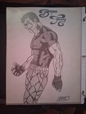 Tekken Bryan Fury Hand Drawn Art