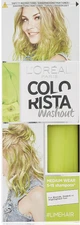 Loreal Paris Colorista Wash Out Neon Semi-Permanent Hair Dye Lime Green 80 ml...