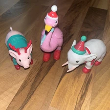 Ankyo Target Holiday Animal Figures Christmas Elephant Flamingo Pig