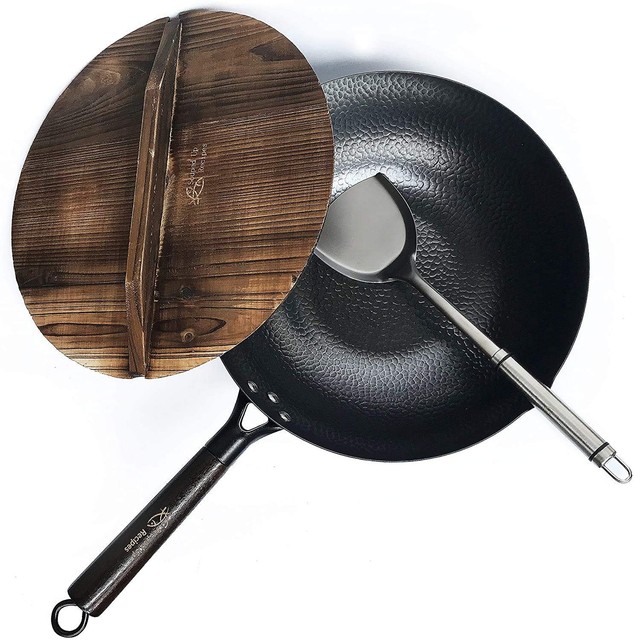 Souped Up Recipes Carbon Steel Wok (12.5"/13.4")