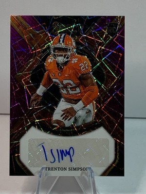 2023 Select Draft Picks Trenton Simpson Purple Laser Prizm RC Auto 53/89 #RS-TSI