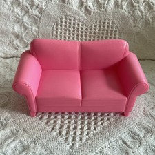 VTG Fisher Price Loving Family Dream Dollhouse Pink Couch 2004