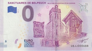 BILLET TOURISTIQUE 0 EURO 2018 4 SANCTUAIRES DE BELPEUCH N° 000688