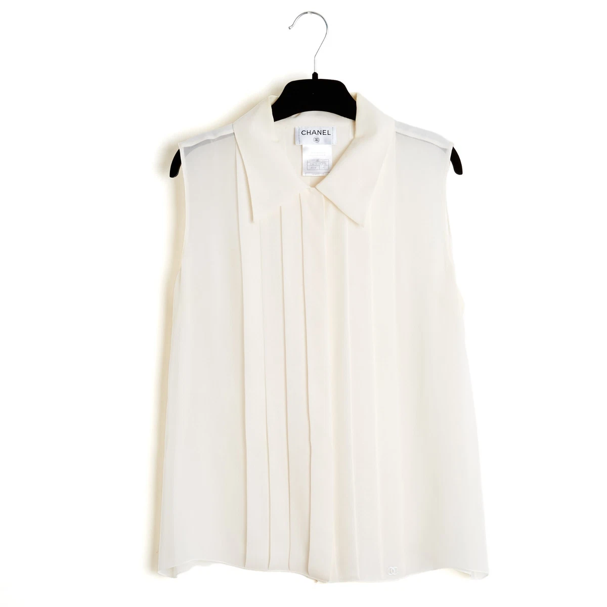 Chemisier Hermès En Soie Imprimée Avec Lavallière - Taille 40 (L) - Occasion Très Bon état