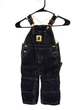 Vtg Gymboree Blue Corduroy Carpenter Style Overalls Baby Boys 12-18 months