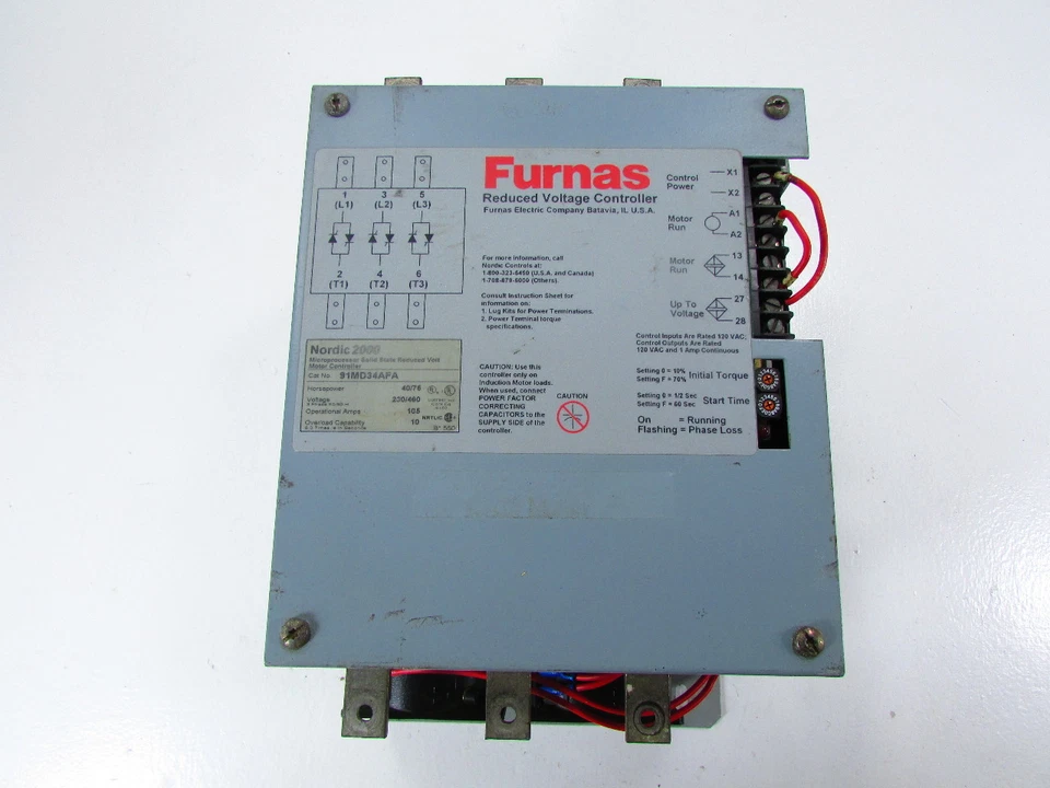 FURNAS NORDIC 2000 91MD34AFA MOTOR CONTROLLER SOFT START - Image 2 of 4