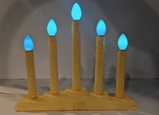 Vintage Christmas 5 Light Electric Window Candelabra Candolier Tested & Working!