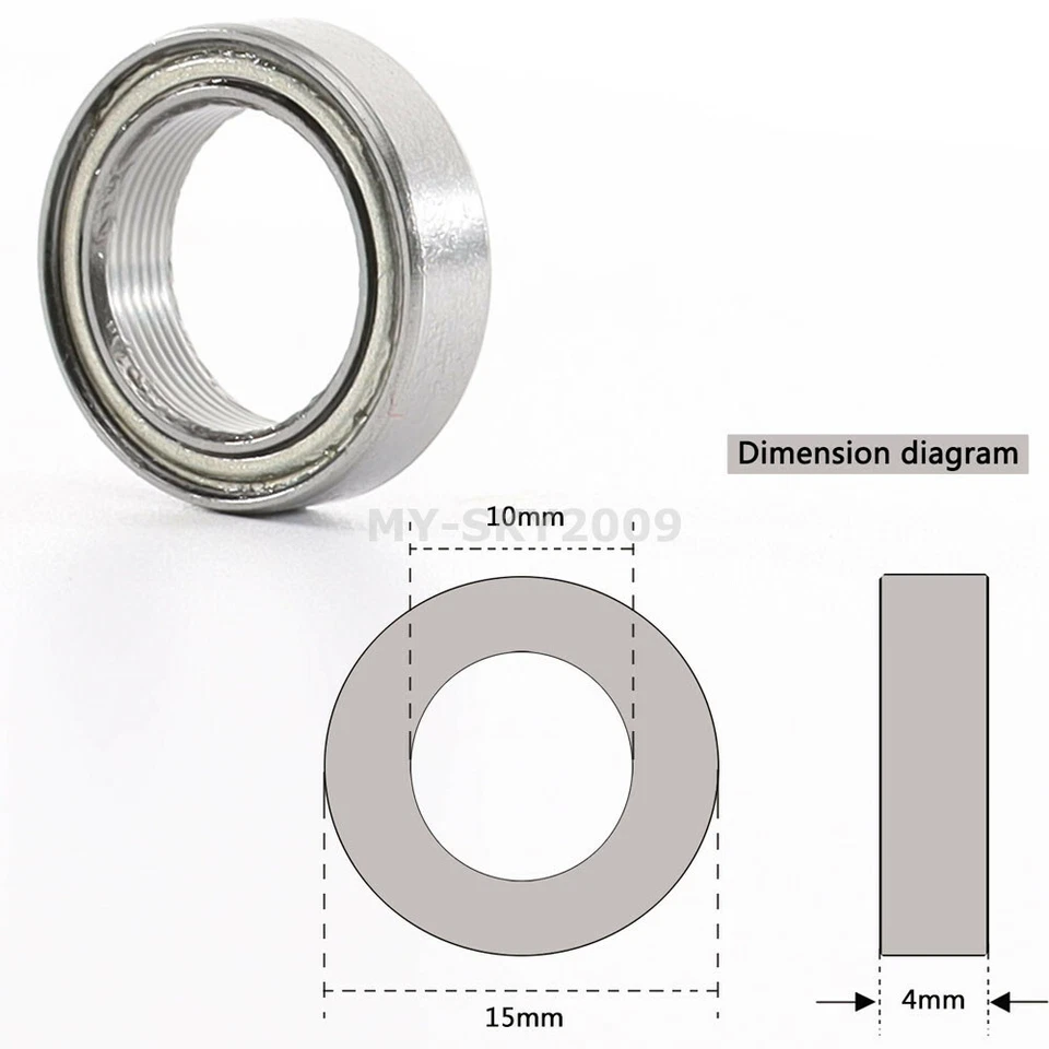 24pcs Ball Bearing Set For RC 1/10 Axial AX90026 AX90050 Yeti 5x11x4mm 10x15x4mm - Image 4 of 4