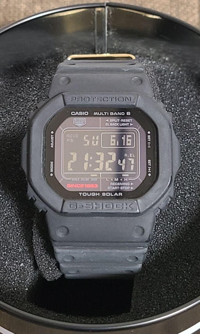 CASIO watch G-SHOCK 35th Anniversary big bang black radio solar GW