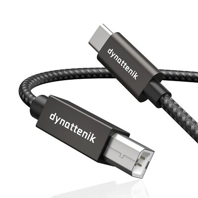 2.0m USB C to B MIDI Interface Cable for MIDI Instruments - Nylon, MIDI-CB200