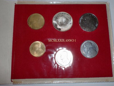 Vatican City Pontiff John Paul II Anno I Mint Set MCMLXXIX 1979